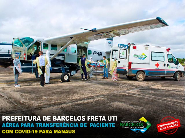 Prefeitura de Barcelos viabiliza transferência de paciente via UTI Aérea