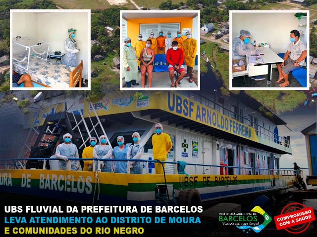 UBS Fluvial de Barcelos leva atendimento ao Distrito de Moura e Comunidades do Rio Negro