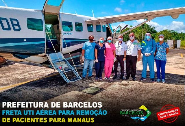 Prefeitura de Barcelos freta UTI Aérea para remoção de pacientes para Manaus