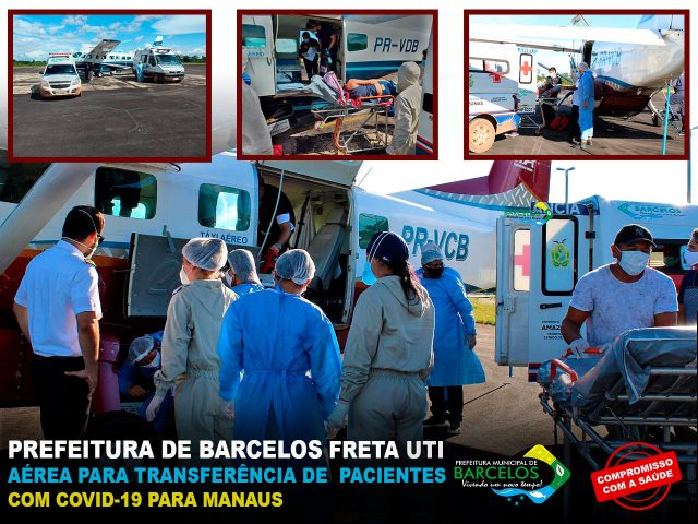 Prefeitura de Barcelos freta UTI Aérea para remoção de pacientes para Manaus