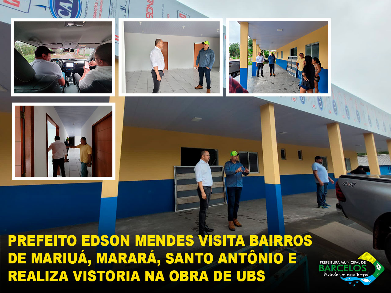 Prefeito Edson Mendes visita os bairros de Mariuá, Marará e Santo Antônio